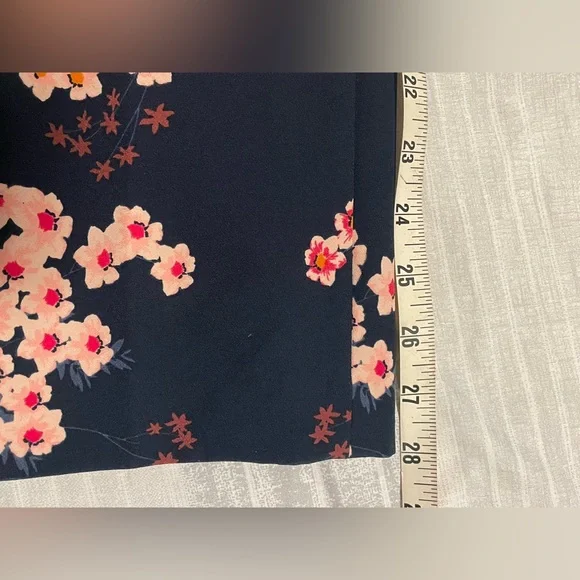 Cynthia Rowley Floral Print Pants - Blue multi color - Picture 4 of 6